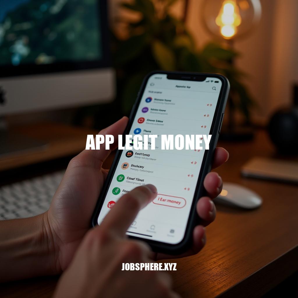 Earning Legit Money with Apps: A Guide to Safe and Profitable Options