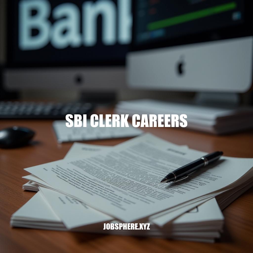 SBI Clerk Careers: Job Opportunities, Eligibility & Growth Prospects